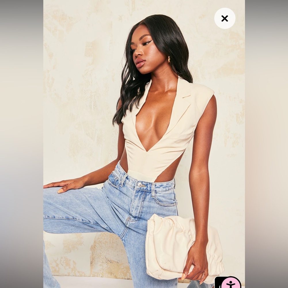 Stone Sleeveless Bodysuit